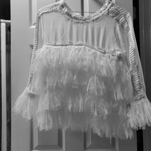 Blouse  with Fringes.
